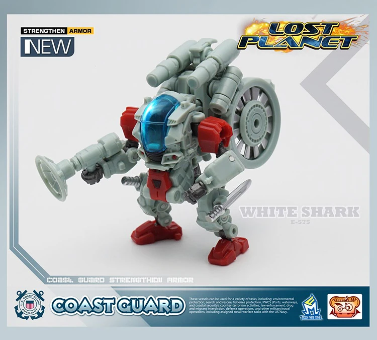 MechFansToys Lost Planet Coast Guard CG01 White Shark & CG02 Red Dragon MechFansToys Lost Planet Coast Guard CG01 White Shark & CG02 Red Dragon -Show.Z Store 0e7178ce9f