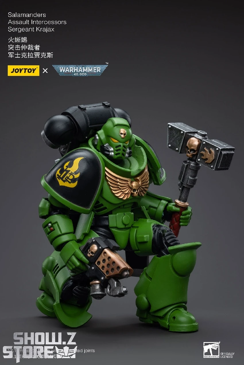 JoyToy Source 1/18 Warhammer 40K Salamanders Assault Intercessors Sergeant Krajax JoyToy Source 1/18 Warhammer 40K Salamanders Assault Intercessors Sergeant Krajax -Show.Z Store 17efe81723