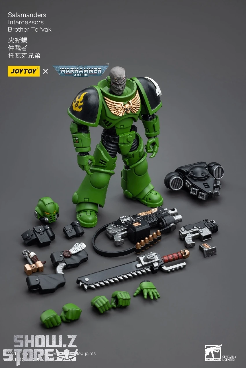 JoyToy Source 1/18 Warhammer 40K Salamanders Intercessors Brother Tol'vak JoyToy Source 1/18 Warhammer 40K Salamanders Intercessors Brother Tol'vak -Show.Z Store 24de2600ce