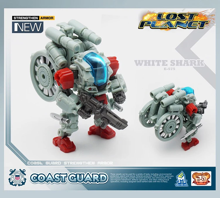 MechFansToys Lost Planet Coast Guard CG01 White Shark & CG02 Red Dragon MechFansToys Lost Planet Coast Guard CG01 White Shark & CG02 Red Dragon -Show.Z Store 26c12d72ff