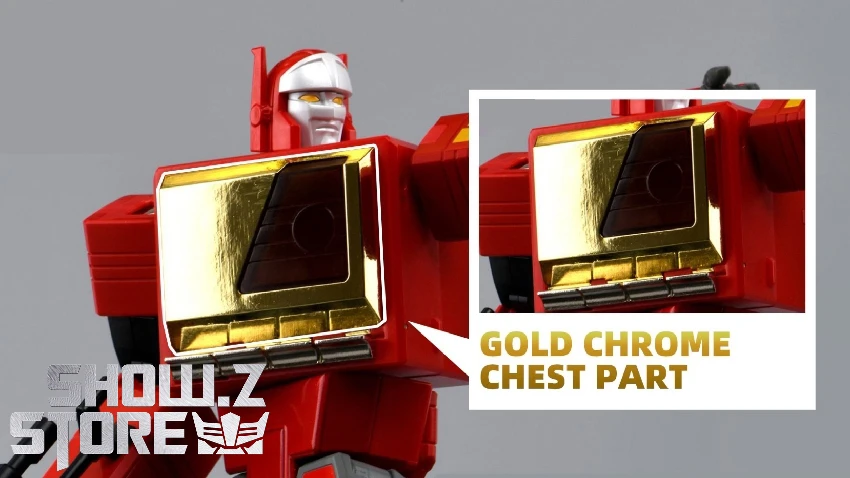 FansToys Gold Chrome Chest Part Accessories for FT-55 Recorder Blaster FansToys Gold Chrome Chest Part Accessories For FT-55 Recorder Blaster -Show.Z Store 2a8ac81494