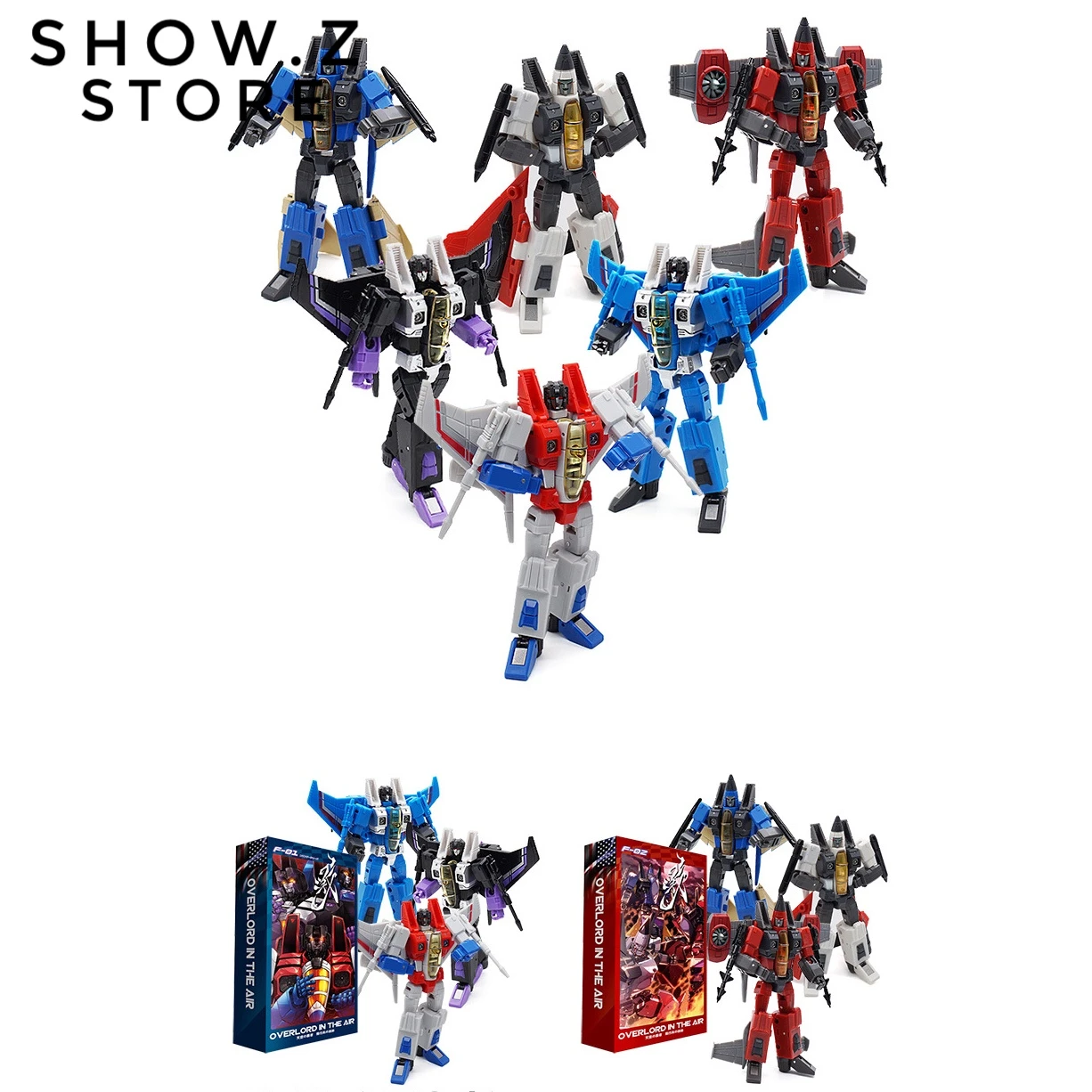 MechFansToys F-01 Overload Starscream Thundercracker Skywarp & F-02 Dirge Ramjet Thrust MechFansToys F-01 Overload Starscream Thundercracker Skywarp & F-02 Dirge Ramjet Thrust -Show.Z Store 2e5c7c734f