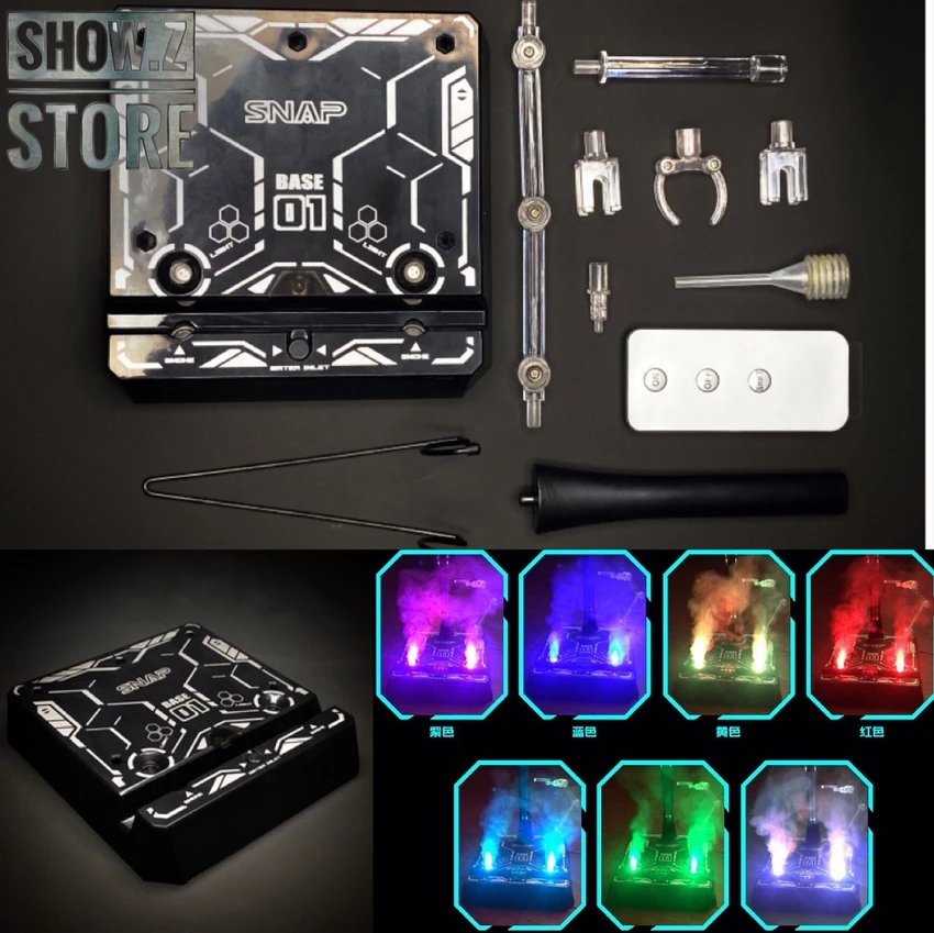 SNAP Remote Smoke Display Stand w/ LED Silver Version SNAP Remote Smoke Display Stand W/ LED Silver Version -Show.Z Store 4c468e7686