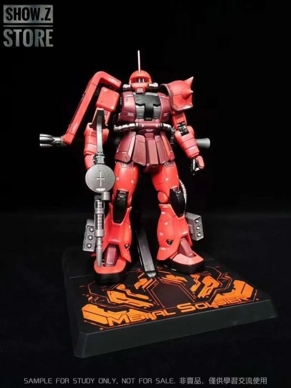 Metal Soldier MS 1/100 MS-06S MS06S Char's Zaku II Side 3 Side3 Red Comet Gundam Mobile Suit Metal Soldier MS 1/100 MS-06S MS06S Char's Zaku II Side 3 Side3 Red Comet Gundam Mobile Suit -Show.Z Store 4f26204225