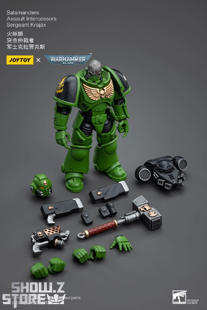 JoyToy Source 1/18 Warhammer 40K Salamanders Assault Intercessors Sergeant Krajax JoyToy Source 1/18 Warhammer 40K Salamanders Assault Intercessors Sergeant Krajax -Show.Z Store 5701397996