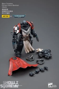 JoyToy Source 1/18 Warhammer 40K Black Templars Primaris Sword Brethren Alberic -Show.Z Store 59d0de89ee
