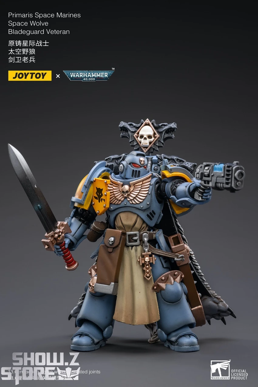 JoyToy Source 1/18 Warhammer 40K Space Wolves Bladeguard Veteran JoyToy Source 1/18 Warhammer 40K Space Wolves Bladeguard Veteran -Show.Z Store 67a6411143
