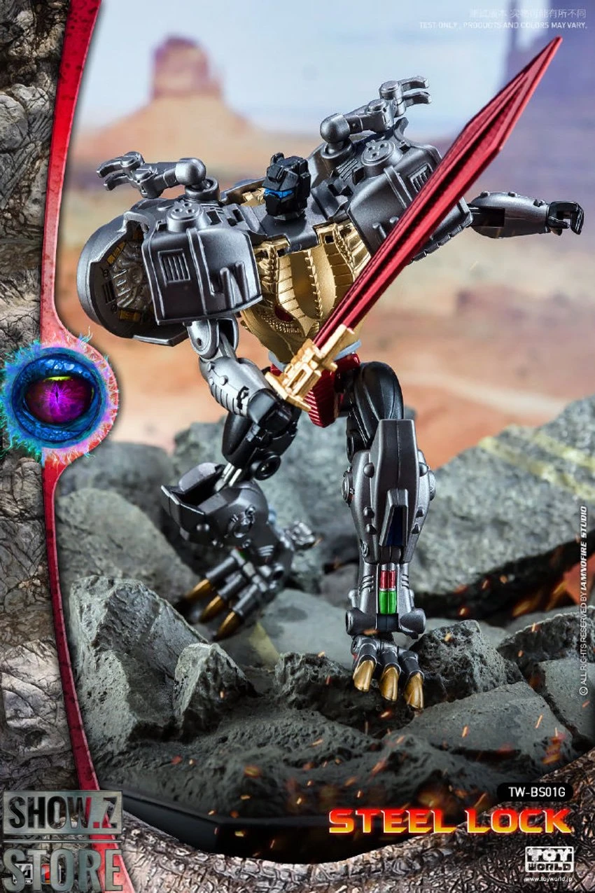 Toyworld TW-BS01G Steel Lock Grimlock Metallic Version Toyworld TW-BS01G Steel Lock Grimlock Metallic Version -Show.Z Store 864a3078b6