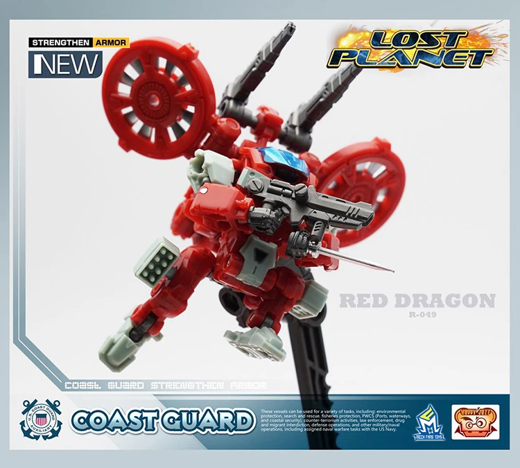 MechFansToys Lost Planet Coast Guard CG01 White Shark & CG02 Red Dragon MechFansToys Lost Planet Coast Guard CG01 White Shark & CG02 Red Dragon -Show.Z Store 92ab70827d