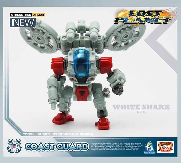 MechFansToys Lost Planet Coast Guard CG01 White Shark & CG02 Red Dragon MechFansToys Lost Planet Coast Guard CG01 White Shark & CG02 Red Dragon -Show.Z Store 9cd817ac71