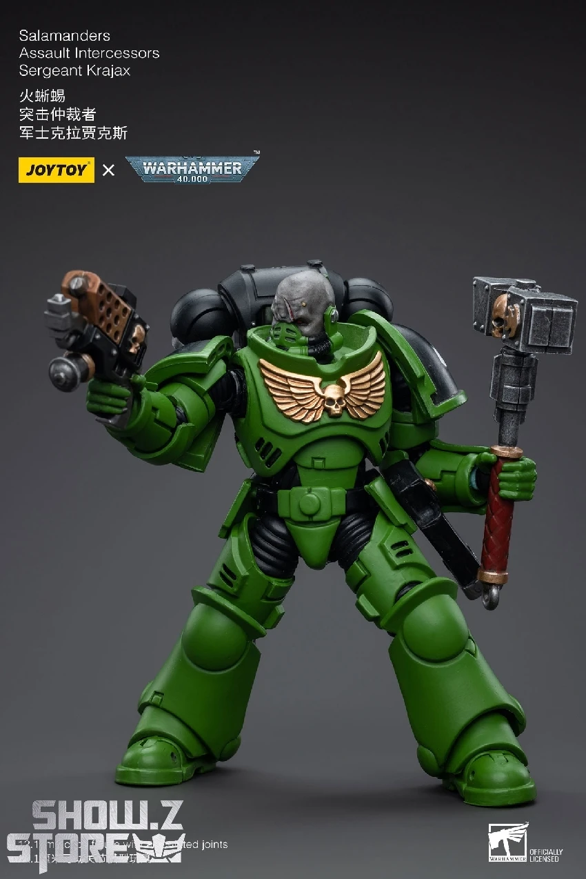 JoyToy Source 1/18 Warhammer 40K Salamanders Assault Intercessors Sergeant Krajax JoyToy Source 1/18 Warhammer 40K Salamanders Assault Intercessors Sergeant Krajax -Show.Z Store ae6244774b