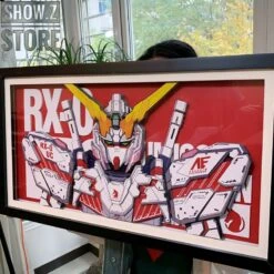 ChenFu Studio RX-0 Unicorn Gundam 3D Wall Art Decoration Picture -Show.Z Store bac553331e