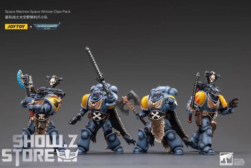 JoyToy Source 1/18 Warhammer 40K Space Wolves Claw Pack Set of 4 JoyToy Source 1/18 Warhammer 40K Space Wolves Claw Pack Set Of 4 -Show.Z Store be2479d2a0