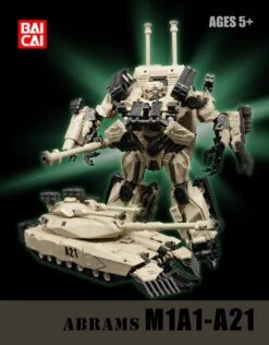 Baicai M1A1-A21 Abrams Brawl Tank Warrior Desert Color -Show.Z Store c7d81a3a53