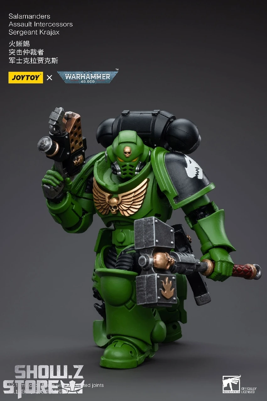 JoyToy Source 1/18 Warhammer 40K Salamanders Assault Intercessors Sergeant Krajax JoyToy Source 1/18 Warhammer 40K Salamanders Assault Intercessors Sergeant Krajax -Show.Z Store ca8f26be2f