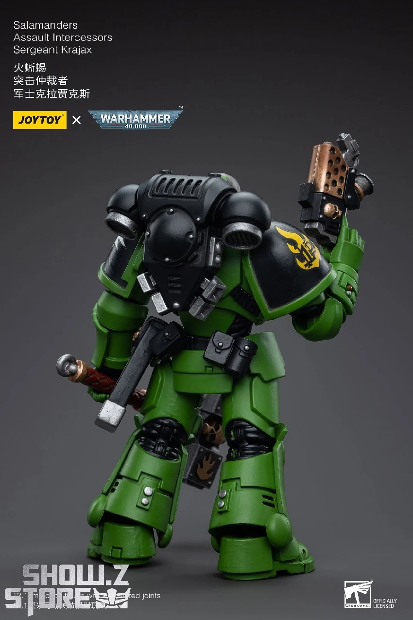 JoyToy Source 1/18 Warhammer 40K Salamanders Assault Intercessors Sergeant Krajax JoyToy Source 1/18 Warhammer 40K Salamanders Assault Intercessors Sergeant Krajax -Show.Z Store d1894df33e