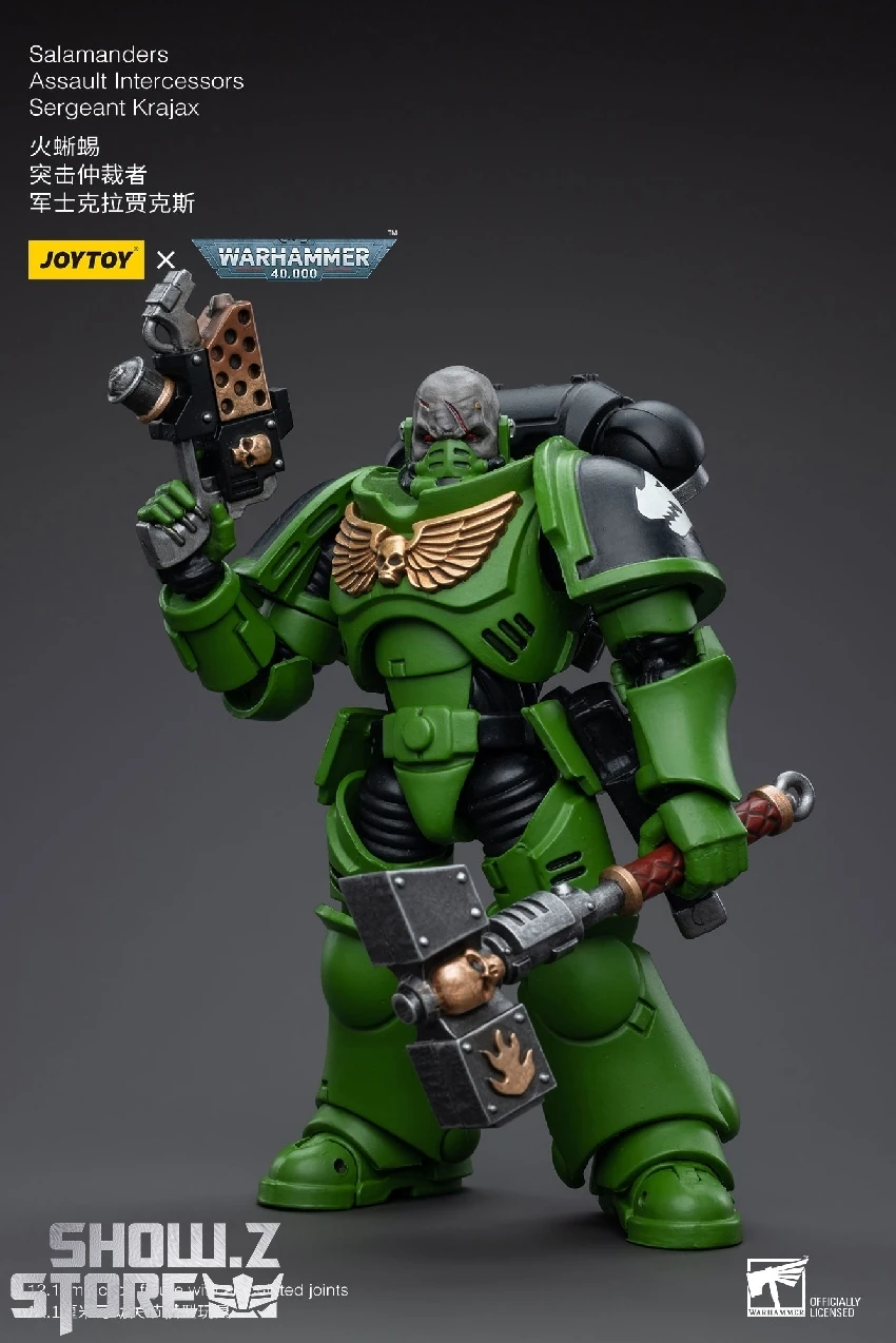 JoyToy Source 1/18 Warhammer 40K Salamanders Assault Intercessors Sergeant Krajax JoyToy Source 1/18 Warhammer 40K Salamanders Assault Intercessors Sergeant Krajax -Show.Z Store d9063d715c