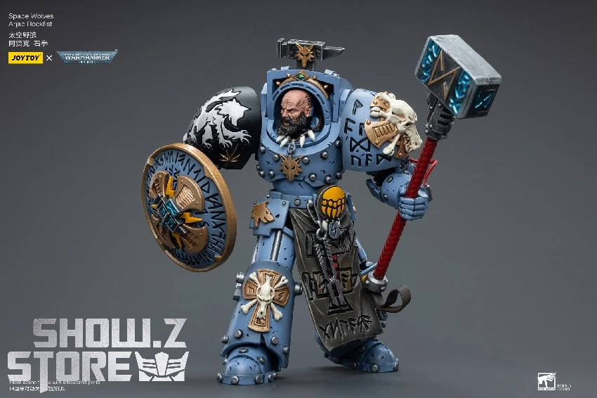 JoyToy Source 1/18 Warhammer 40K Space Wolves Arjac Rockfist JoyToy Source 1/18 Warhammer 40K Space Wolves Arjac Rockfist -Show.Z Store d9ade296eb
