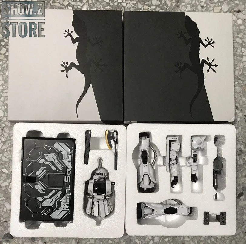 Metal Soldier MS 1/100 MS-06J MS06J Zaku II White Ogre Gundam Mobile Suit Metal Soldier MS 1/100 MS-06J MS06J Zaku II White Ogre Gundam Mobile Suit -Show.Z Store f4ac4d78ab