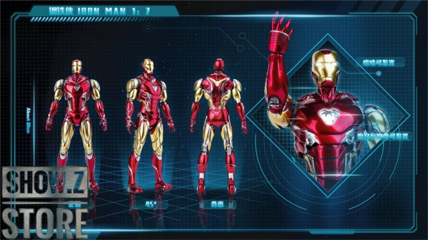 M.W Culture 1/7 Marvel Licensed Avenger Endgame Iron Man Mark-85 M.W Culture 1/7 Marvel Licensed Avenger Endgame Iron Man Mark-85 -Show.Z Store fd84551c59