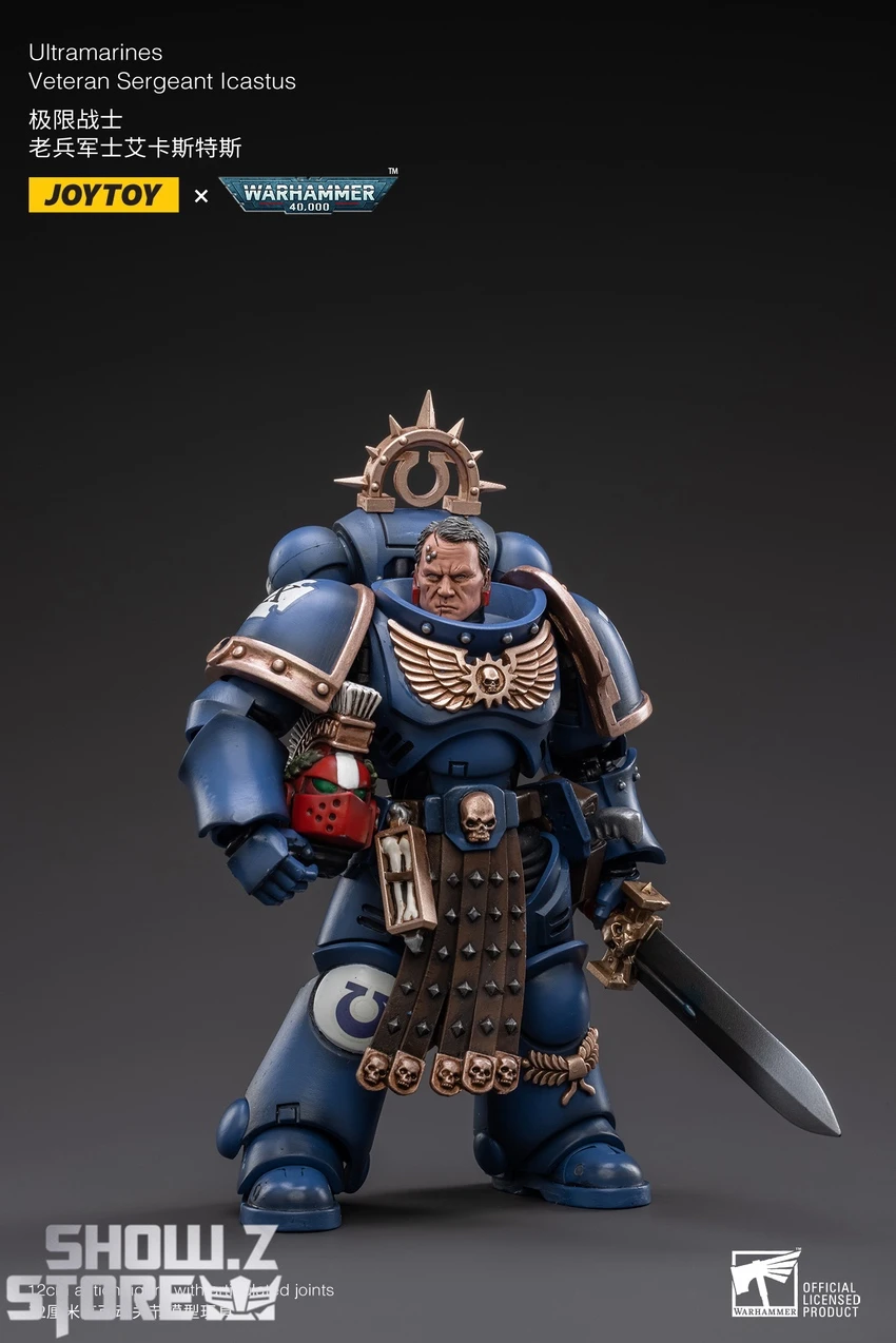 JoyToy Source 1/18 Warhammer 40K Space Ultramarines Veteran Sergeant Icastus JoyToy Source 1/18 Warhammer 40K Space Ultramarines Veteran Sergeant Icastus -Show.Z Store ffd9642307